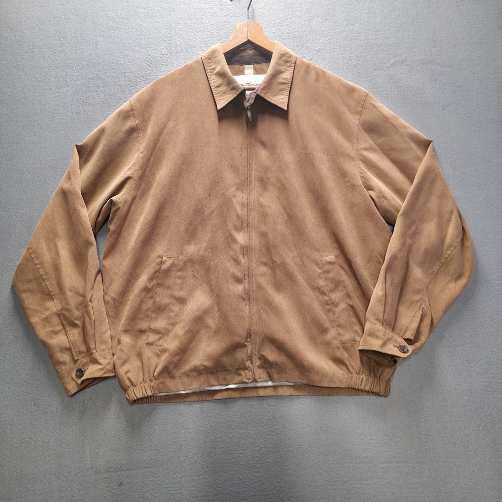 Norm Thompson Men's Brown Full Zip Jacket Size‎ Large